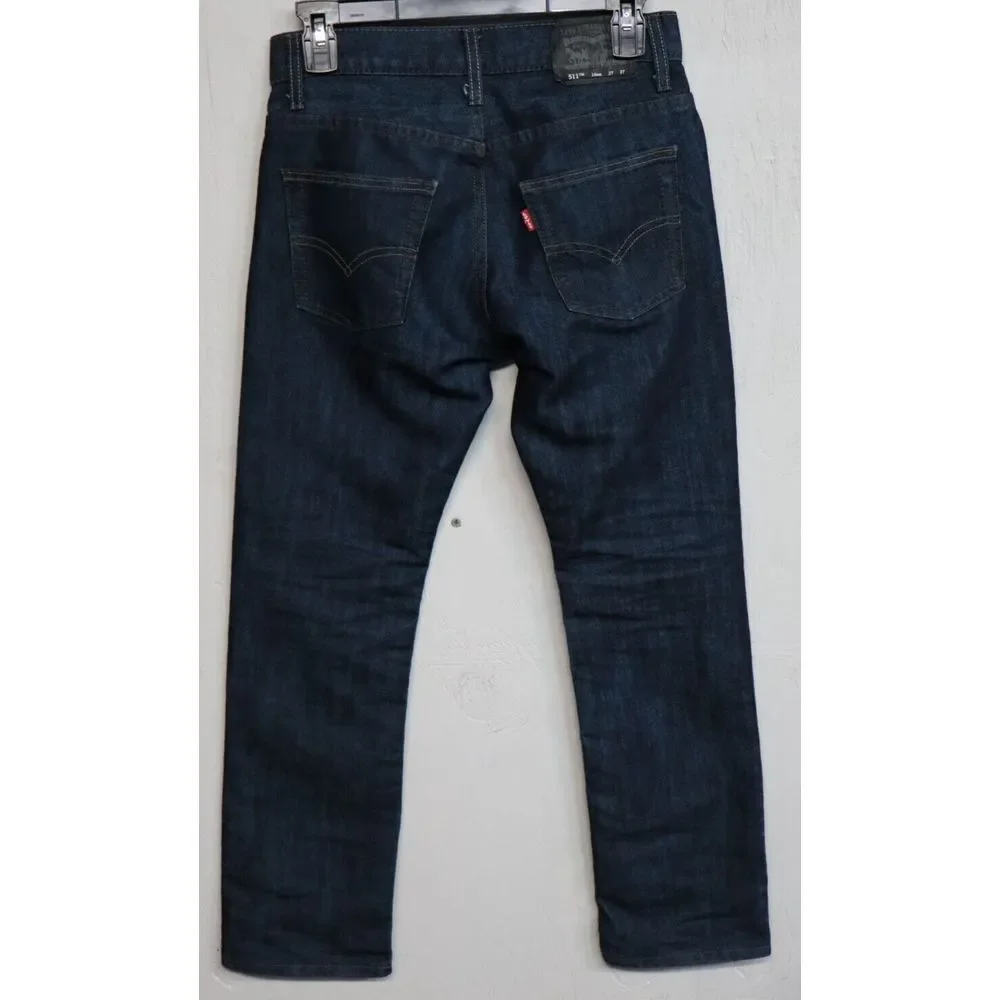 Levis 511 Blue Jeans Cotton Straight Leg Size Mens  27x27 Boys 14 reg. Slim Fit‎